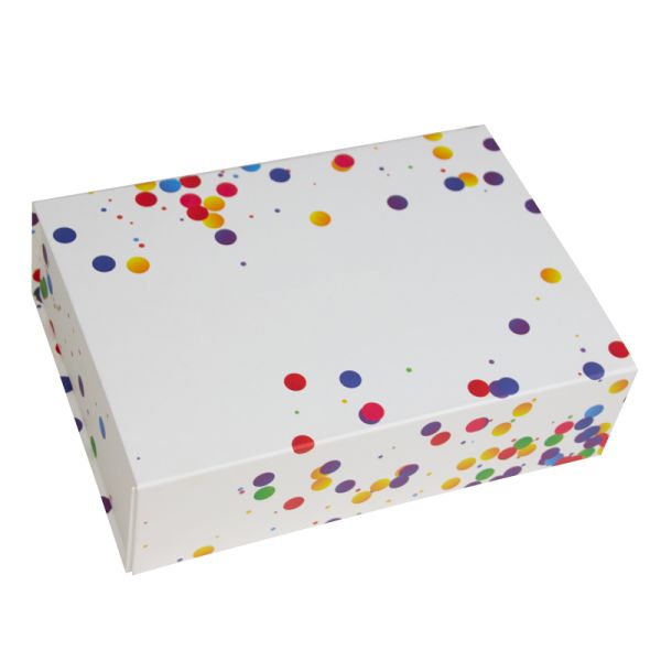 Magnetfaltbox Konfetti in 42,5x33,3x9,7 cm Karton 25 Stück