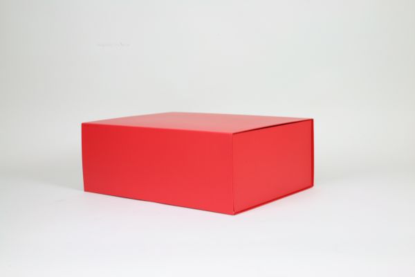 Magnetfaltbox Rot Matt in 33x22x10cm Karton 25 Stück