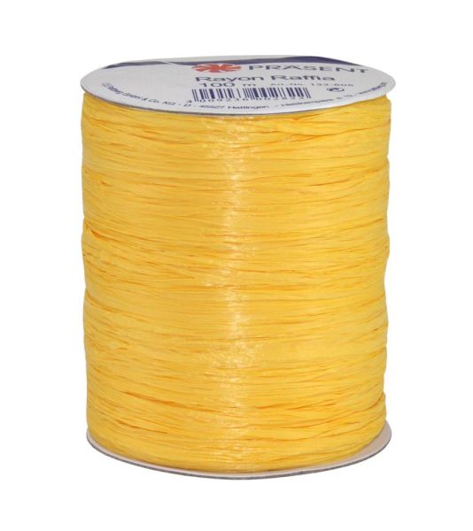 RAFFIA Bast 100-m-Spule Gelb