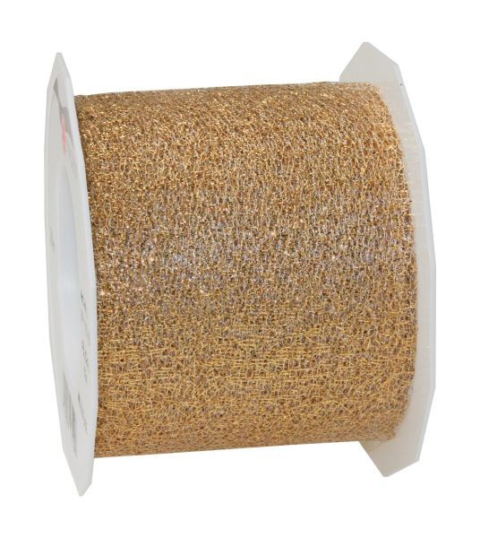 Metallic Gewebeband Gold Breite 72mm/20m