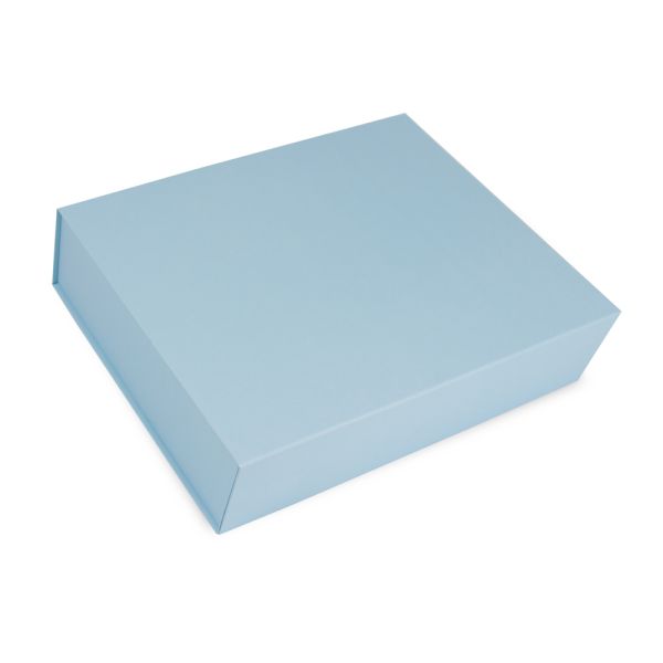 Magnetfaltbox Hellblau matt in 42,5x33,3x9,7 cm