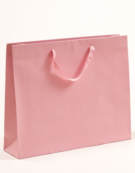 Deluxe Tasche Kraftpapier Rosa 54 x 44 + 14cm