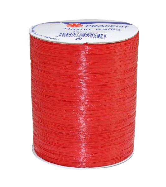 RAFFIA Bast 100-m-Spule Rot