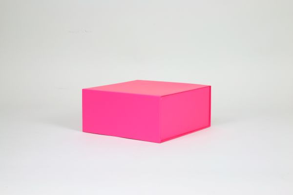 Magnetfaltbox Pink Matt in 22x22x10cm Karton 25 Stück