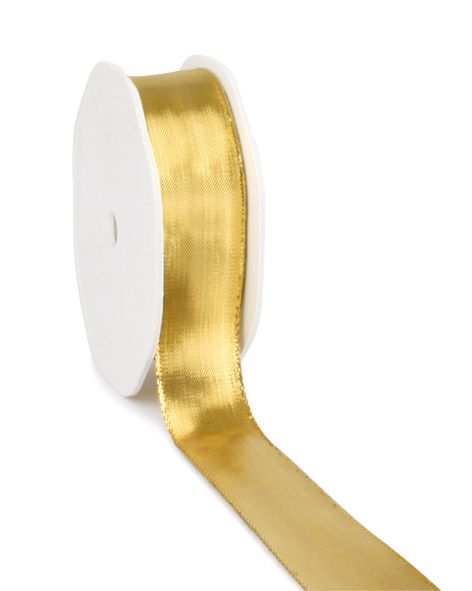 Lahn Band Gold Breite 25mm/25m o. Draht