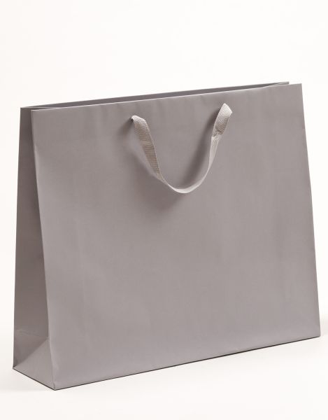 Deluxe Tasche Kraftpapier Grau 54 x 44 + 14cm