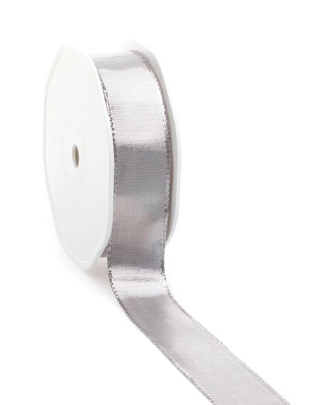 Lahn Band Silber Breite 15mm/25m o. Draht