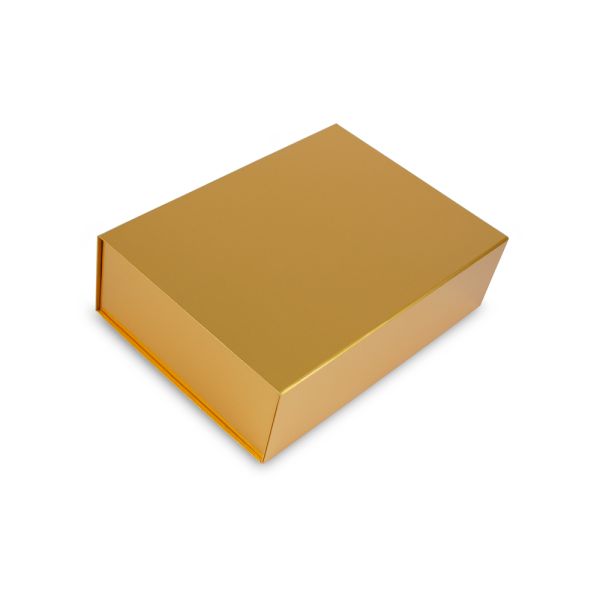 Magnetfaltbox Gold glossy in 35x25x10 cm Karton 25 Stück