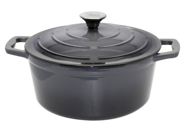 ELO Guss Kochtopf mit Deckel 26cm Basaltgrau