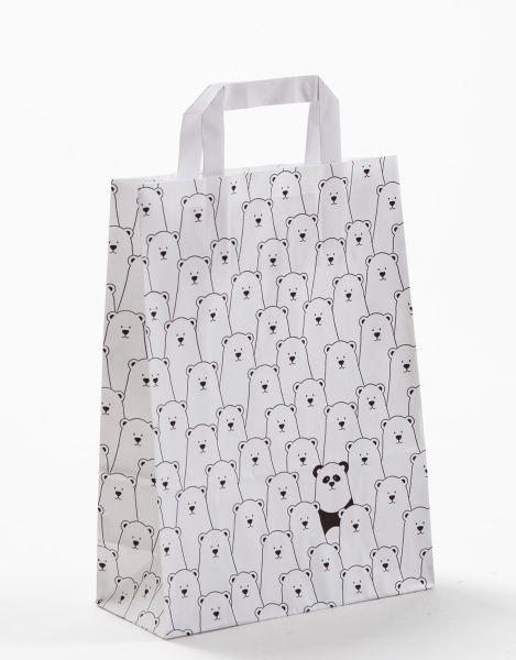 Flachhenkeltasche Panda 22 x 31 + 10cm