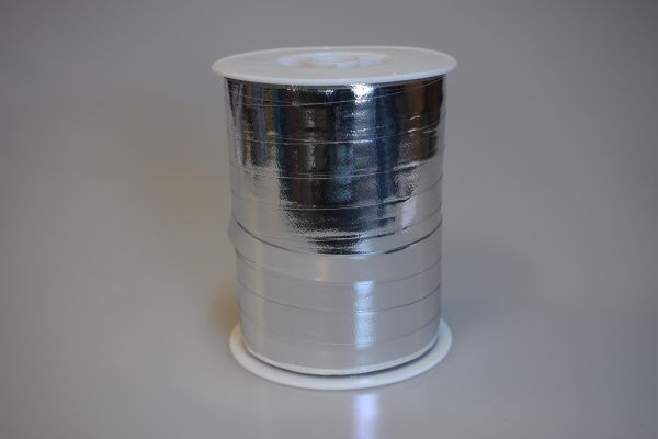 Metallic Ringelband Silber Breite 10mm/250m