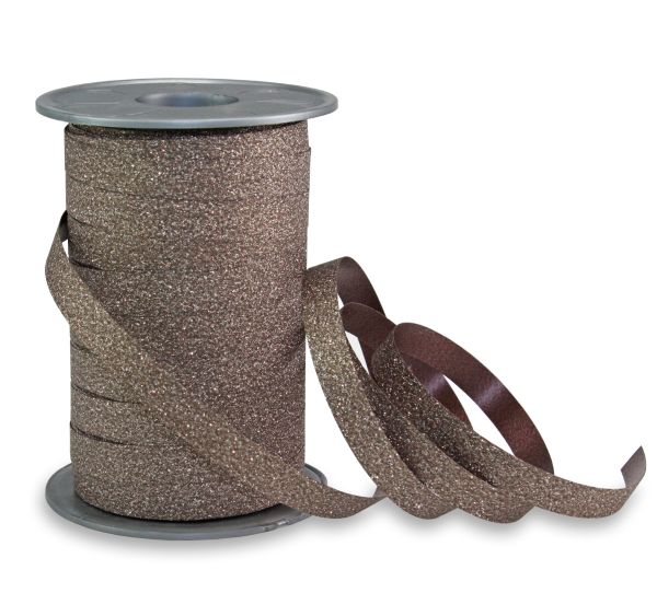 Geschenkband Glitter Taupe