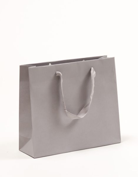 Deluxe Tasche Kraftpapier Grau 32 x 27,5 + 10cm