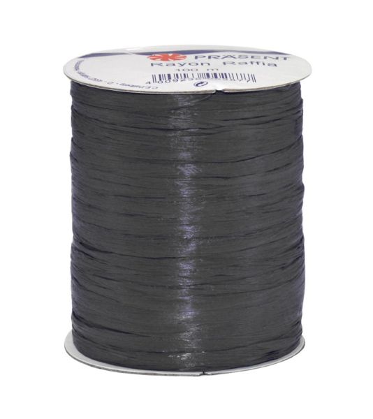 RAFFIA Bast 100-m-Spule Schwarz