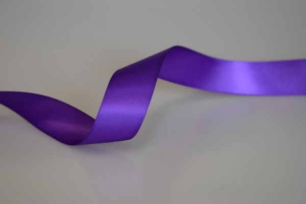Doppel Satinband 25mm/25m Violett