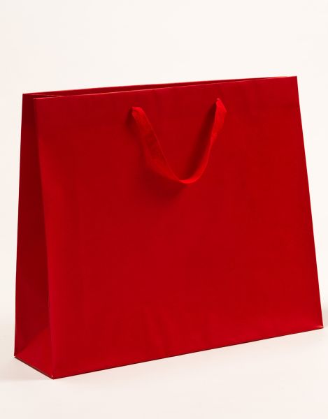 Deluxe Tasche Kraftpapier Rot 54 x 44 + 14cm